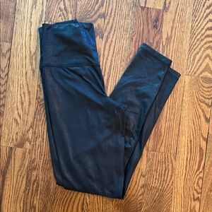 Aerie Shiny Black High-Waist Leggings